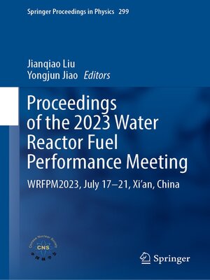 cover image of Proceedings of the 2023 Water Reactor Fuel Performance Meeting